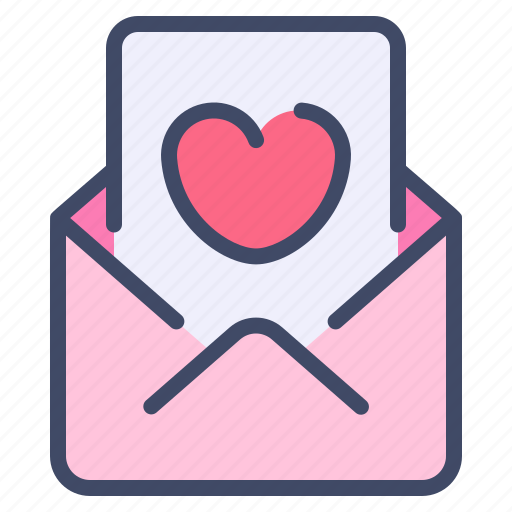 Envelope, heart, letter, love, mail, message, valentine icon - Download on Iconfinder