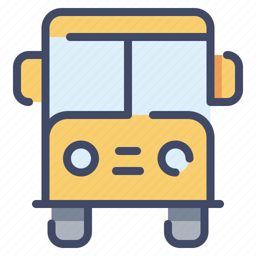 Bus, front, school, transport, verhicle icon - Download on Iconfinder