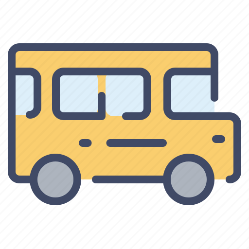 Bus, school, side, transport, verhicle icon - Download on Iconfinder