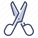cut, equipment, scissor, stationery, tool