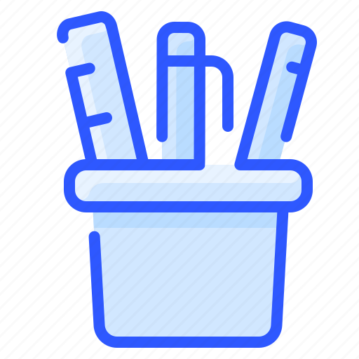 Case, pen, pencil, ruler, stationery icon - Download on Iconfinder