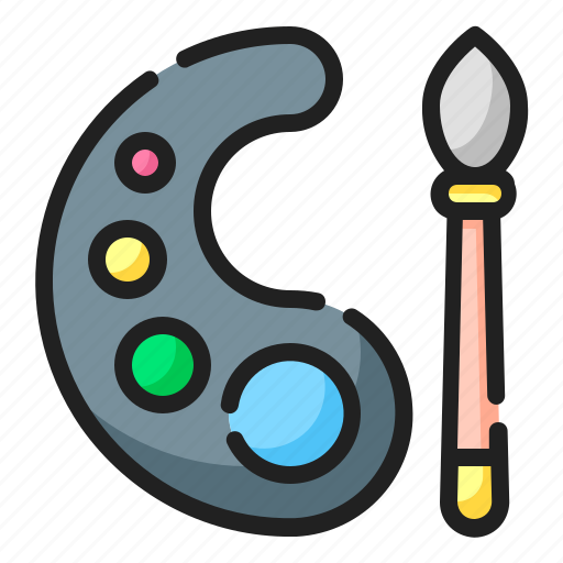 Art, artist, brush, paint, painting, school, tool icon - Download on Iconfinder