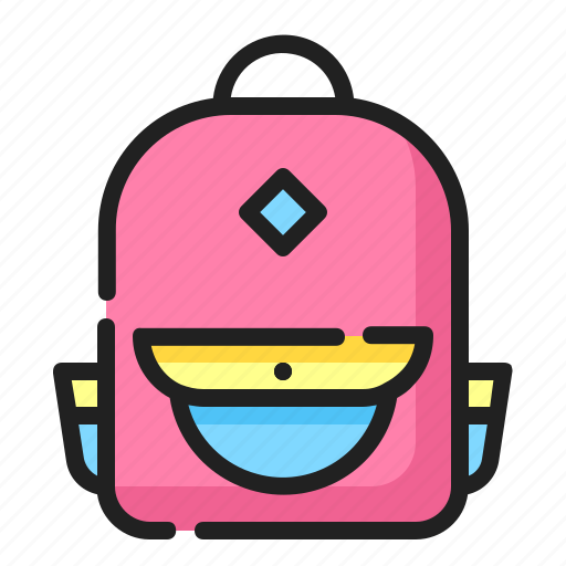 Backpack, bag, education, school, student, travel, vacation icon - Download on Iconfinder