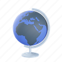 Location, geography, globe, navigation, map, world 3D illustration - Download on Iconfinder