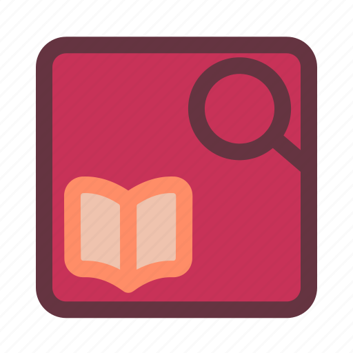 Search, book, find, magnifier, education, zoom, school icon - Download on Iconfinder