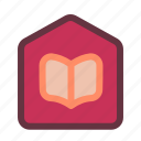 study, from, home, house, building, book, library