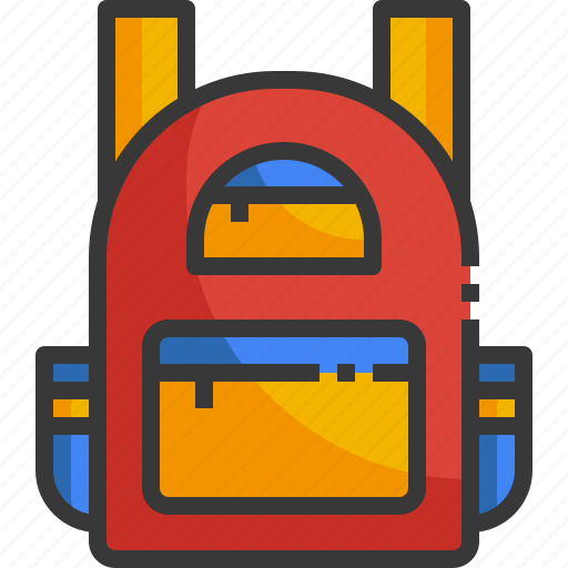 Bag, school, education, high, backpack, baggage icon - Download on Iconfinder