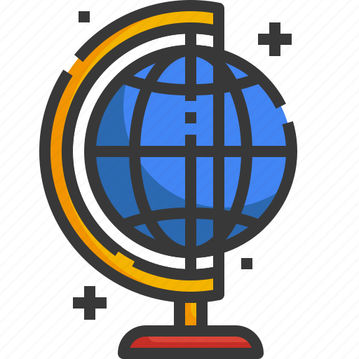 Globe, education, earth, grid, subject, geography, planet icon - Download on Iconfinder