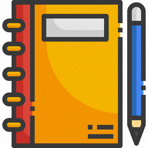 Notebook, pencil, education, bookmark, school, address, book icon - Download on Iconfinder