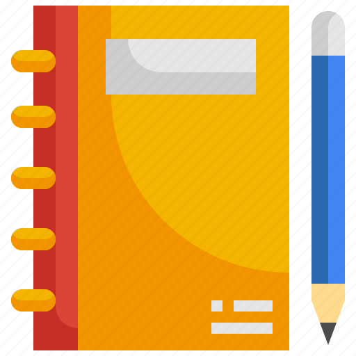 Notebook, pencil, education, bookmark, school, address, book icon - Download on Iconfinder