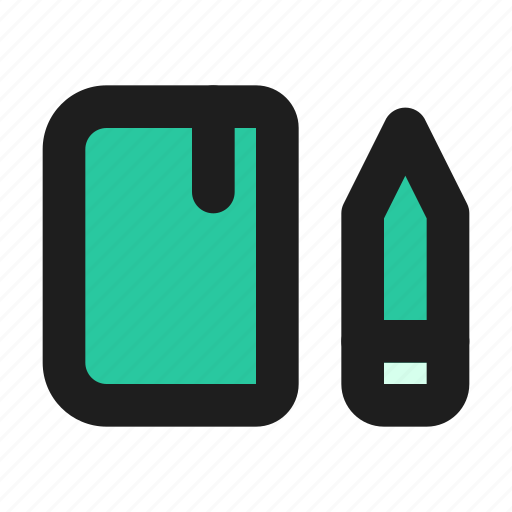 Notebook, pencil, study, draw, write icon - Download on Iconfinder