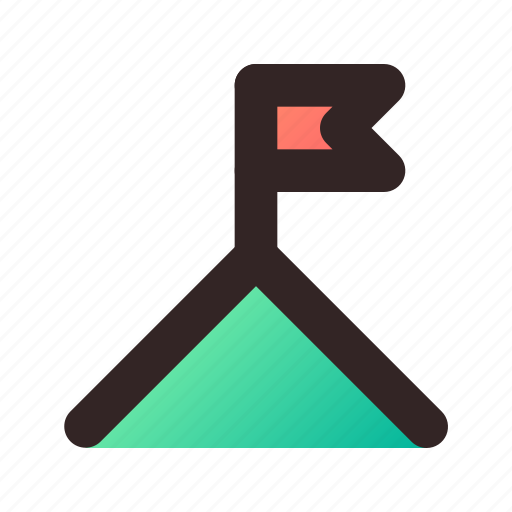 Summit, flag, success, top, achievement icon - Download on Iconfinder