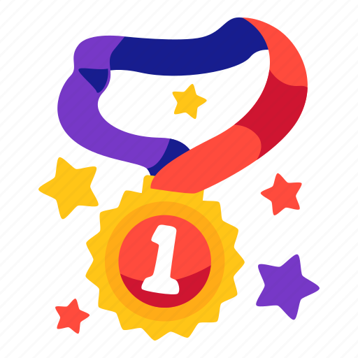 Medal, award, badge, winner, stickers, sticker illustration - Download on Iconfinder