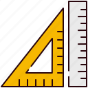ruler, tool, graphic, design, back, to, school