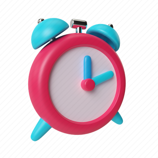 Alarm, clock, illustration, reminder, schedule, hour, timer 3D illustration - Download on Iconfinder