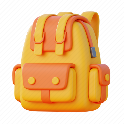 Bag, school, student, university, education, study, learning 3D illustration - Download on Iconfinder