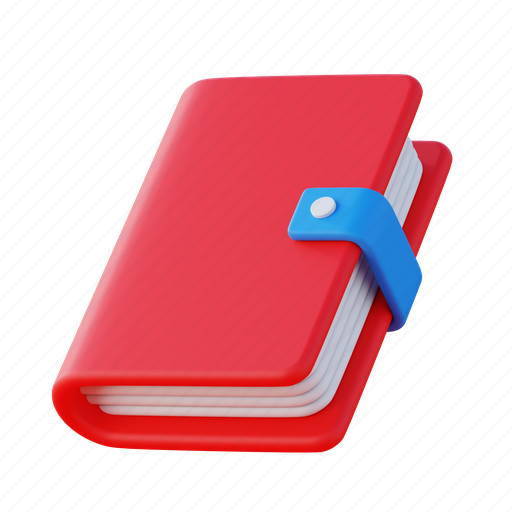 Book, library, reading, study, learning, education, bookmark 3D illustration - Download on Iconfinder