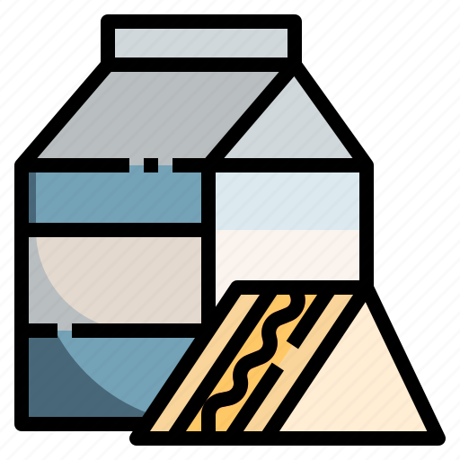 Box, breakfast, drink, milk icon - Download on Iconfinder
