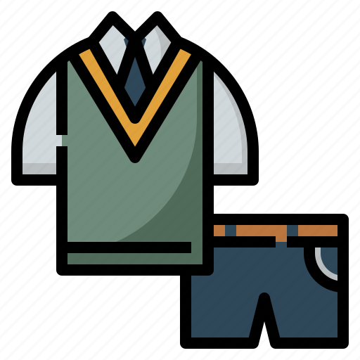 Clothing, fashion, school, student, uniform icon - Download on Iconfinder