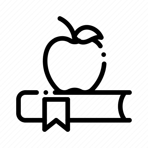 Apple, book, education, food, learning, school, study icon - Download on Iconfinder