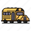 bus, education, public transport, school, school bus, transportation, vehicule 