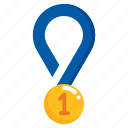 medal, award, winner