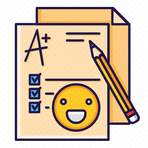 Result, education, school, student, back, book, stationary icon - Download on Iconfinder