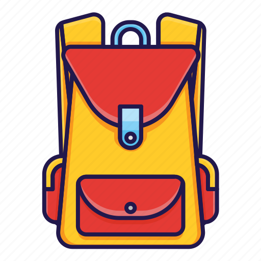 Bags, education, school, student, back, book, stationary icon - Download on Iconfinder