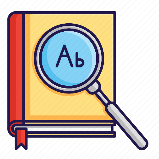 Dictionary, education, school, student, back, book, stationary icon - Download on Iconfinder