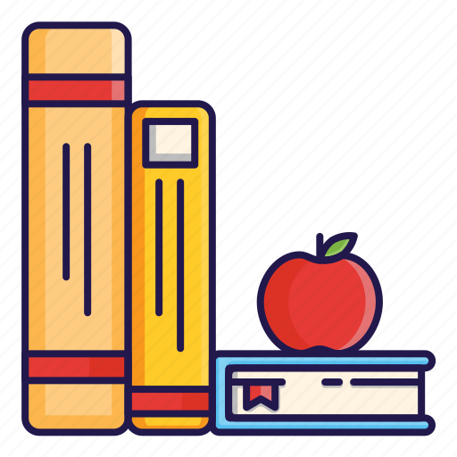 Textbooks, education, school, student, back, book, stationary icon - Download on Iconfinder