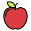 apple, food, fresh, fruit, knowledge, school 