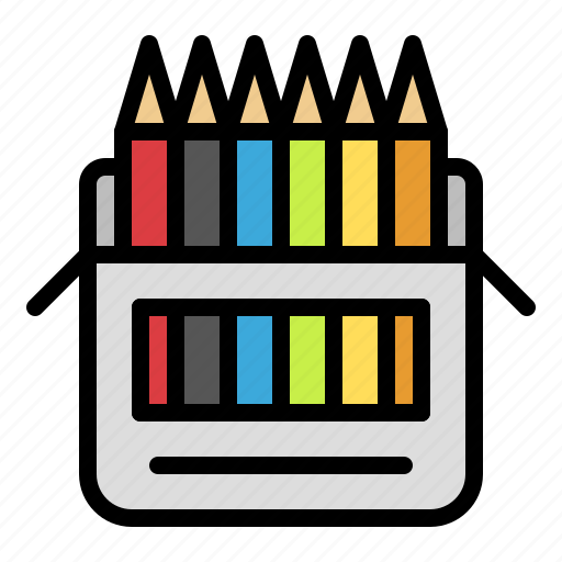 Color, color pencil, paint, school, stationery icon - Download on Iconfinder