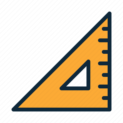 Angle ruler, back to school, education, geometry, student, study, triangle icon - Download on Iconfinder