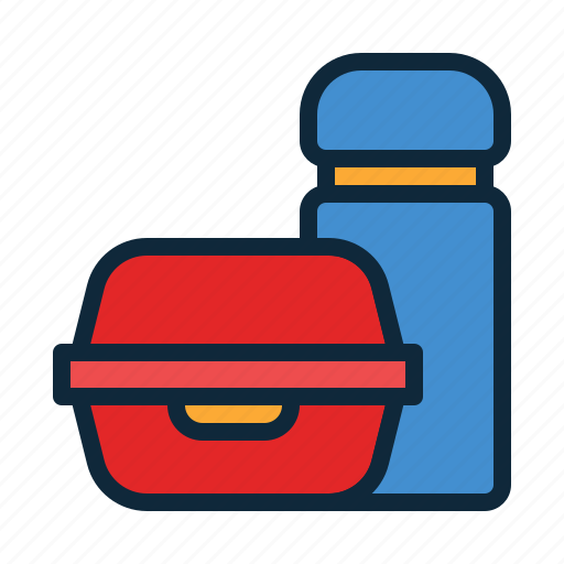 Back to school, break, education, lunchbox, meal, student, study icon - Download on Iconfinder