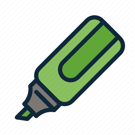 Back to school, drawing, education, highlighter, marker, student, study icon - Download on Iconfinder