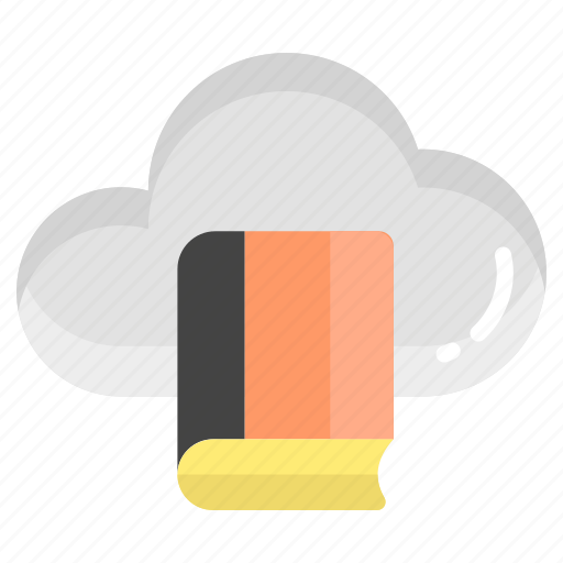 Cloud, library, book, education, learning, study icon - Download on Iconfinder