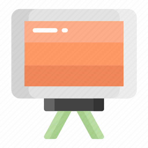 Whiteboard, presentation, board, business, easel icon - Download on Iconfinder