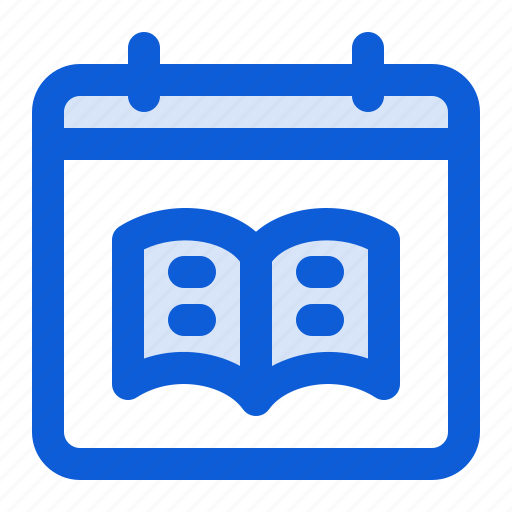 Calendar, school, learning, book, schedule, study icon - Download on Iconfinder