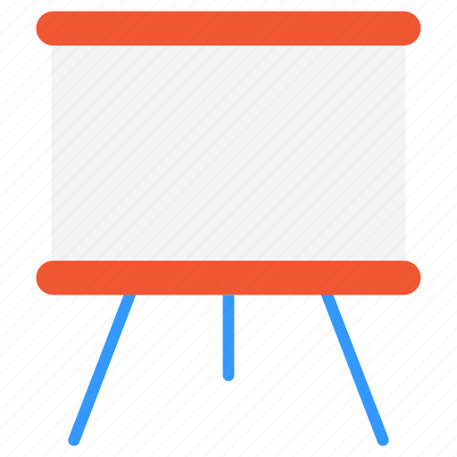 Blackboard, board, chalk, easel, white, writing icon - Download on Iconfinder