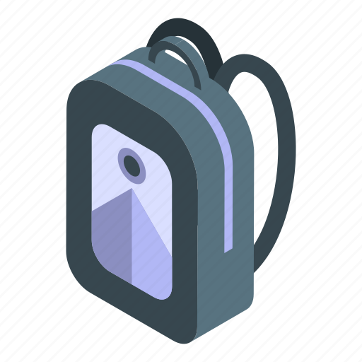 Backpack, cartoon, fashion, isometric, logo, silhouette, student icon - Download on Iconfinder