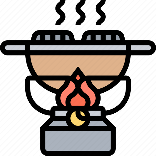 Gas, cooking, flame, heat, camping icon - Download on Iconfinder