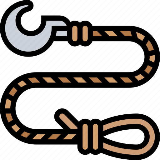 Rope, cable, string, cord, hook icon - Download on Iconfinder