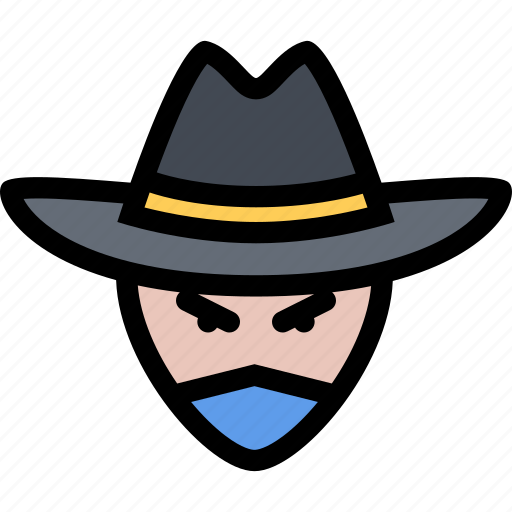 Bandit, bandits, cowboy, cowboys, wild west icon - Download on Iconfinder
