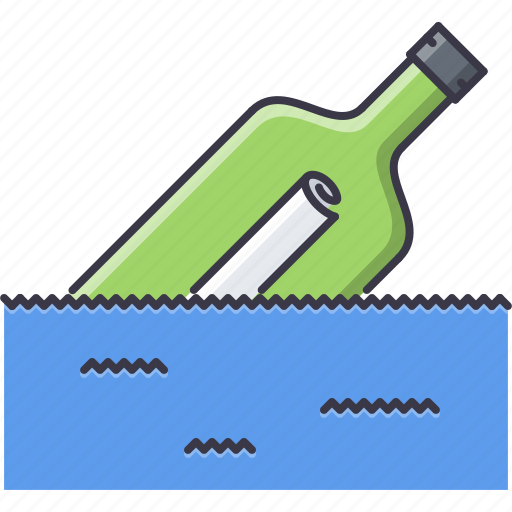 Bandit, bottle, crime, letter, paper, pirate, seafaring icon - Download on Iconfinder