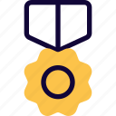 flower, medal, honor, badges