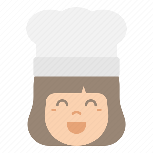 Chef, job, woman, girl, user, avatar, cook icon - Download on Iconfinder