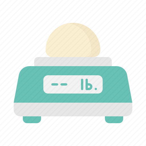Scales, weight, kitchen, cooking, bakery, equipment, dough icon - Download on Iconfinder