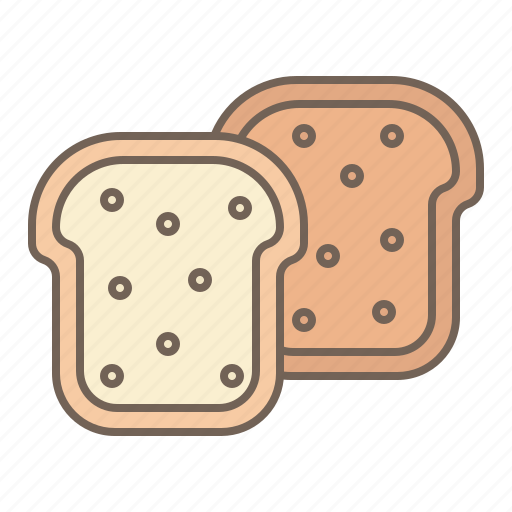 Bread, wheat, slice, toast, bakery, grain, food icon - Download on Iconfinder