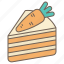 carrot, cake, dessert, sweet, bakery 