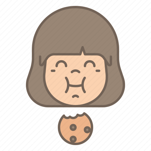Girl, cookies, cookie, sweet, dessert, avatar, user icon - Download on Iconfinder
